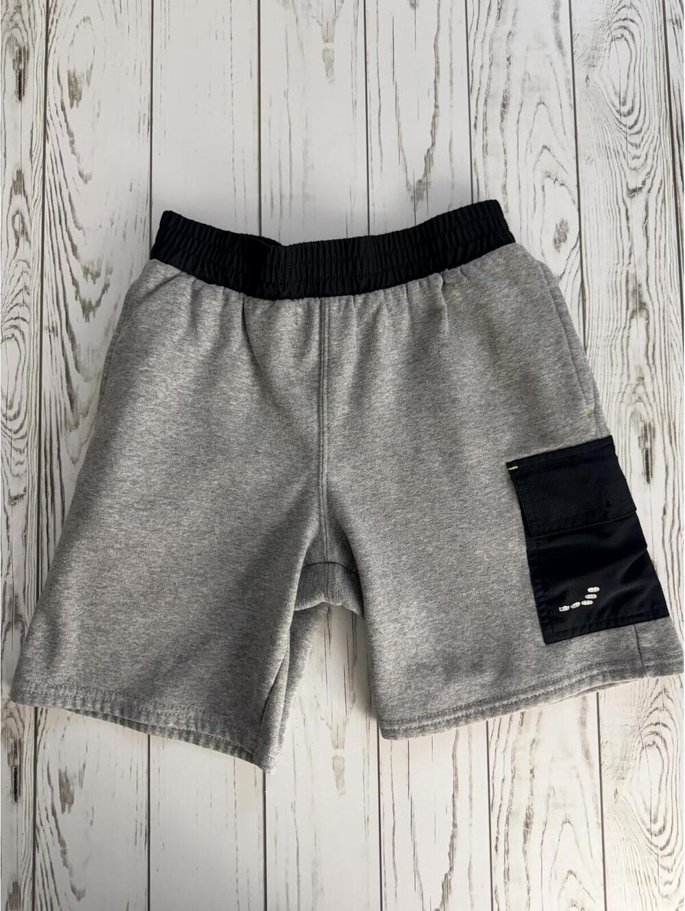 BCG Boy's M(10/12) Gray Casual Shorts with Black Pocket